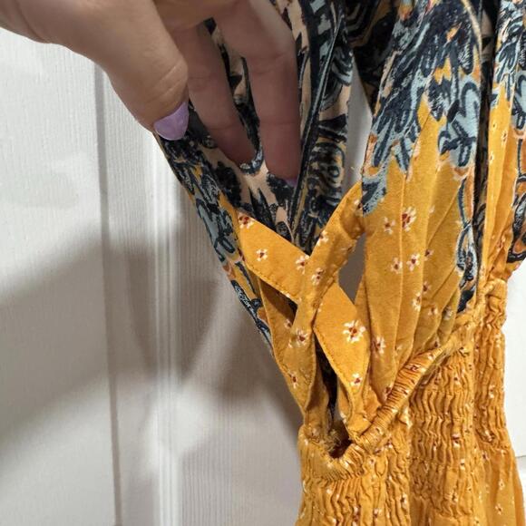 $108 Free People Walking Through My Dreams Dress Goldensun Combo‎ XS - Picture 7 of 11